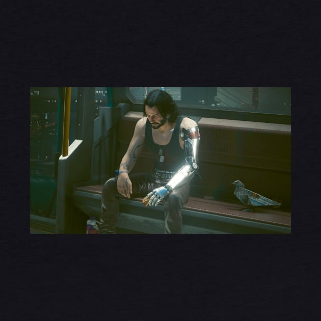 Sad Keanu Sad Johnny Silverhand Cyberpunk 2077 by foozler